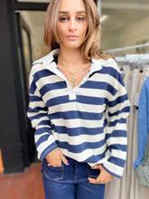 Load image into Gallery viewer, Rita Rugby Shirt Navy/Stone
