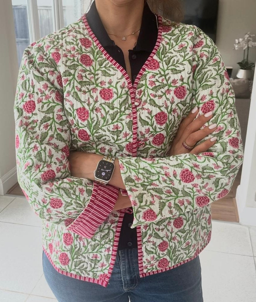 Lara Cotton Jacket Garden Reverie