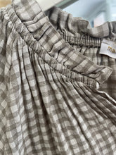 Load image into Gallery viewer, Valencia Checked Voile Short Sleeve Taupe
