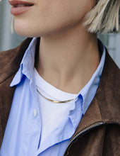 Load image into Gallery viewer, Gold Snake Chain Choker Necklace, Waterproof
