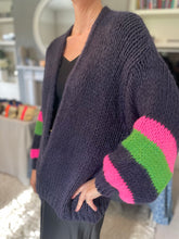 Load image into Gallery viewer, Hazel Chunky Cardigan Navy
