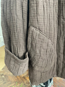 Cara Cotton Jacket Chocolate