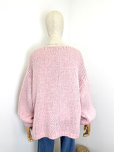 Load image into Gallery viewer, Bernadette Oversized Mohair Cardigan Light Pink
