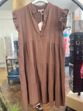 Load image into Gallery viewer, Sunny Cheesecloth Swing Dress Chocolate
