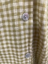 Load image into Gallery viewer, Valencia Checked Voile Short Sleeve Olive
