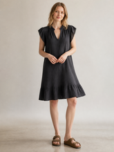 Load image into Gallery viewer, Suri Cheesecloth Insert Dress Black
