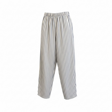 Load image into Gallery viewer, Capri Striped Barrel Leg Trouser Ecru
