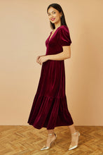 Load image into Gallery viewer, Kate Velvet Midi Dress - Burgundy
