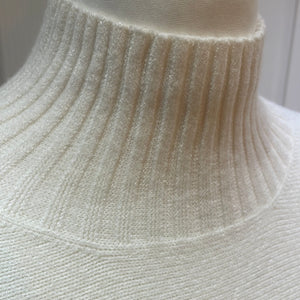 Tammy Ribbed Turtle Neck Jumper Cream