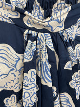 Load image into Gallery viewer, Marina Shell Print Skirt Navy
