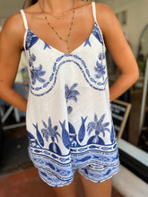 Load image into Gallery viewer, Palm &amp; Fish Cami/Shorts Co-ord
