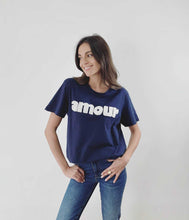 Load image into Gallery viewer, Amour T-Shirt Navy
