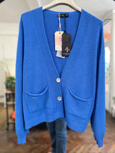 Load image into Gallery viewer, Perry Pocket Cardigan Cobalt
