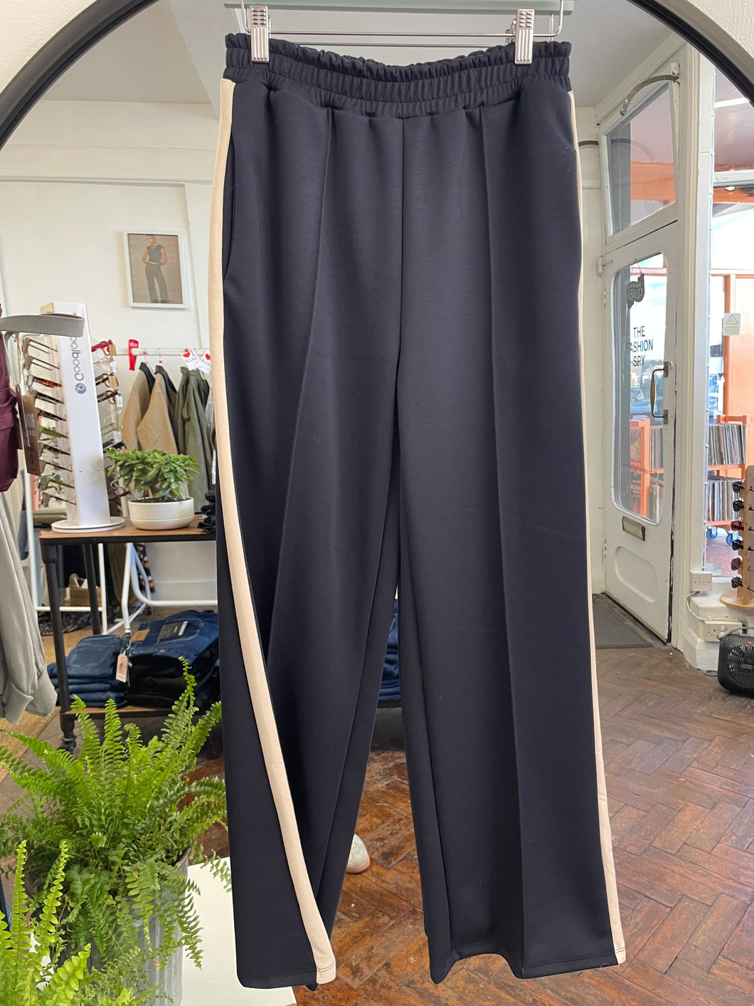 Josie Side Stripe Jogger Navy