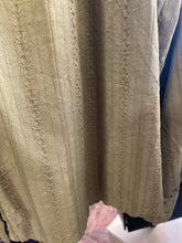Load image into Gallery viewer, Rosalie Long Sleeve Cotton Stripe Insert Blouse Olive
