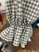 Load image into Gallery viewer, Gingham Blouse Khaki
