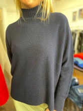 Load image into Gallery viewer, Tammy Ribbed Turtle Neck Jumper Navy

