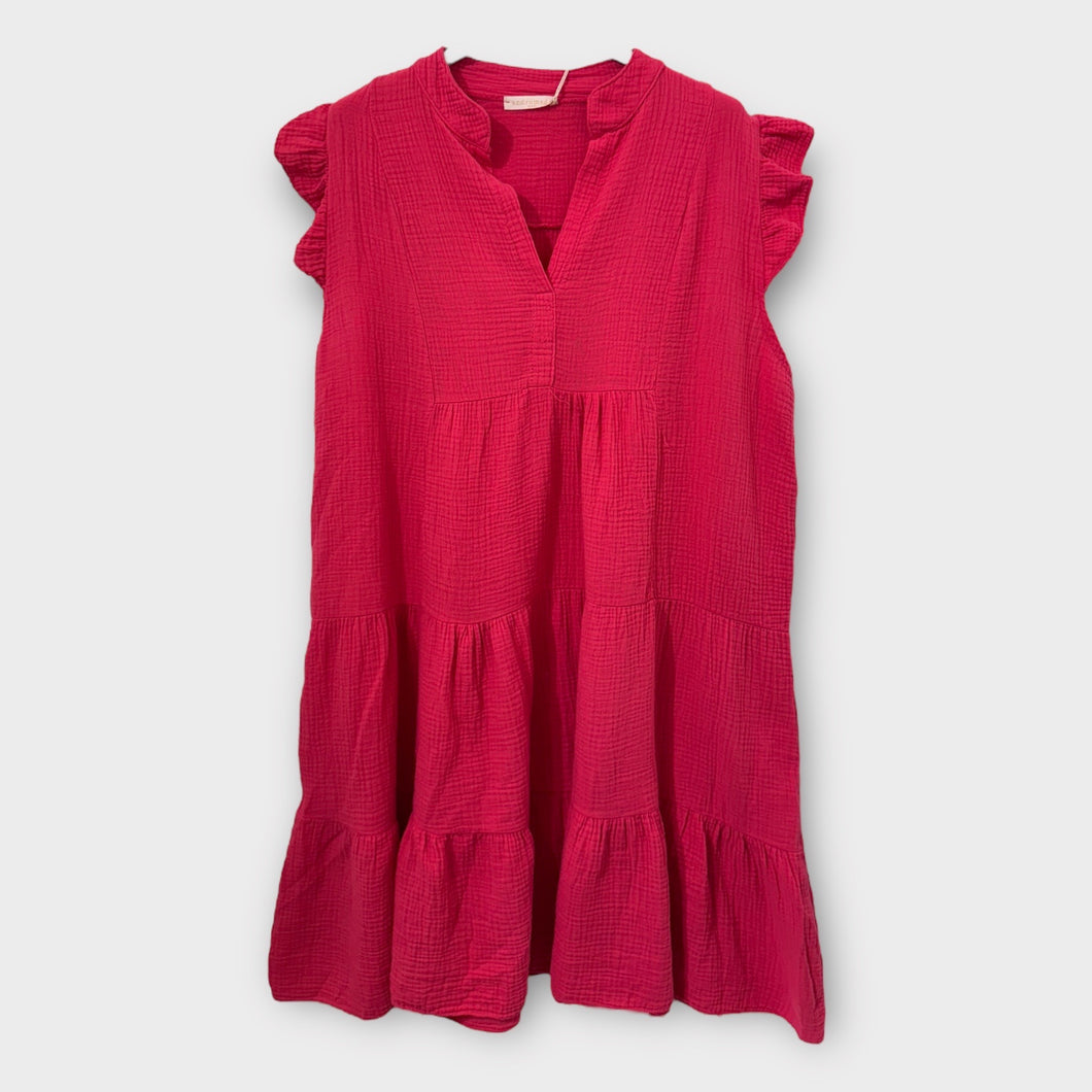 Sunny Cheesecloth Swing Raspberry