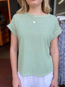 Andrea Striped T-Shirt Green