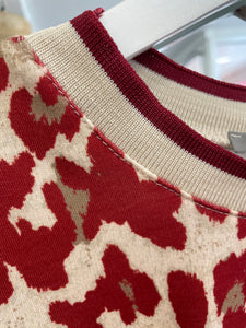 Bolt Leopard Sweat Red/Camel Leopard