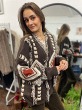 Load image into Gallery viewer, Diamond Cardigan Chocolate
