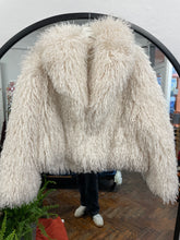 Load image into Gallery viewer, Annie Mongolian Jacket Beige
