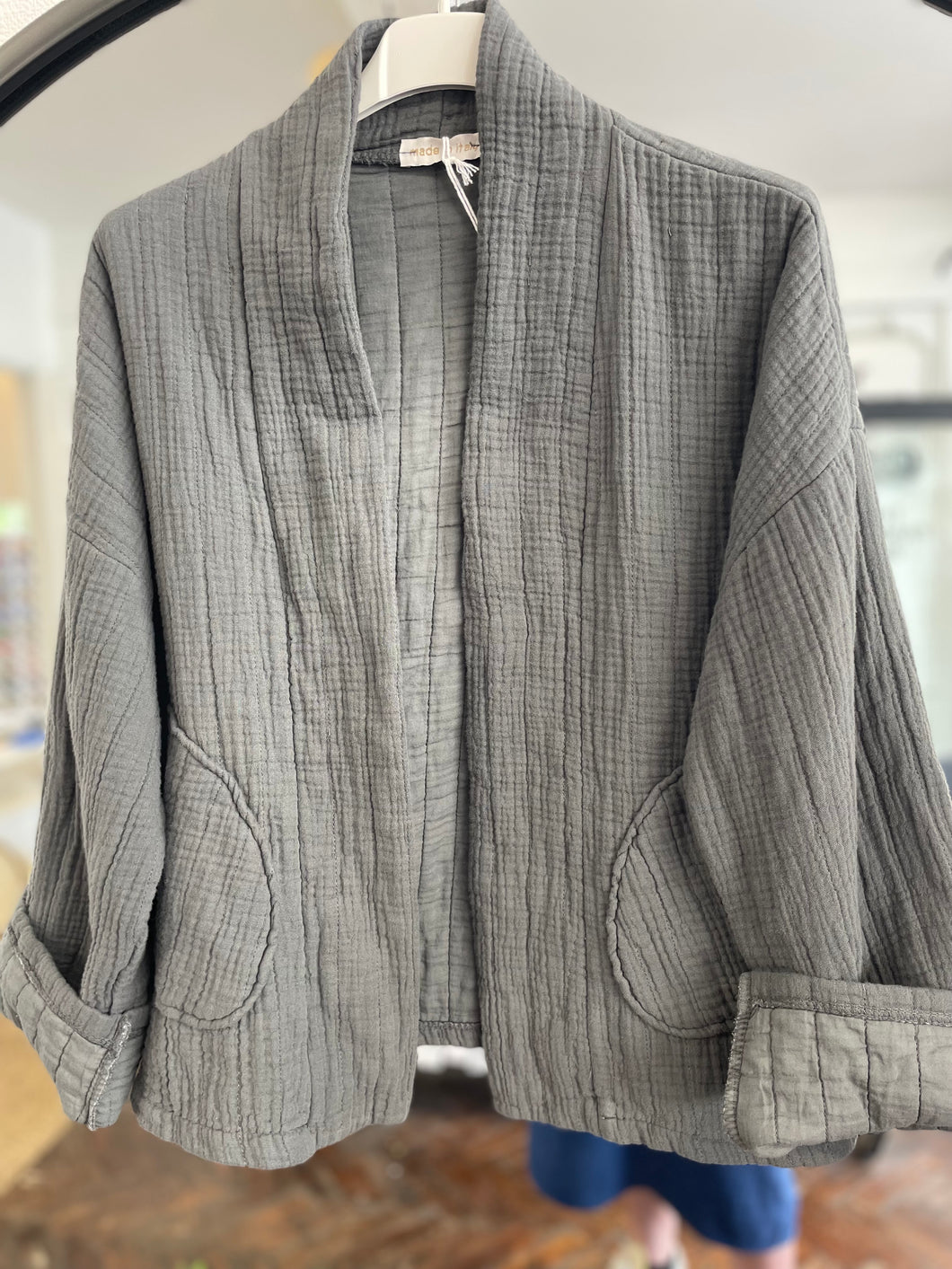 Cara Cotton Jacket Grey