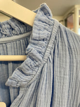 Load image into Gallery viewer, Cleo Cheesecloth Dress Sky Blue
