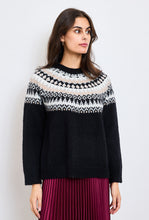 Load image into Gallery viewer, Freya Fair Isle Jumper Black
