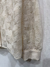 Load image into Gallery viewer, Bertran Floral Lace Blouse Cream
