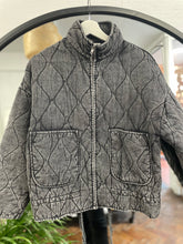 Load image into Gallery viewer, Bubble Quilted Jacket Washed Black
