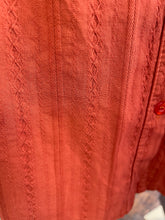 Load image into Gallery viewer, Rosalie Long Sleeve Cotton Stripe Insert Blouse Amber
