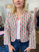 Load image into Gallery viewer, Tara Cotton Quilted Jacket Pink Tulip

