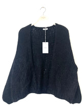 Load image into Gallery viewer, Bernadette Oversized Mohair Cardigan Black
