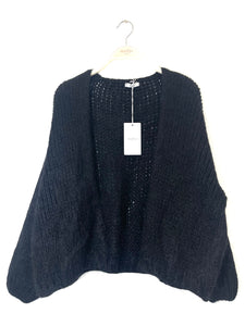 Bernadette Oversized Mohair Cardigan Black