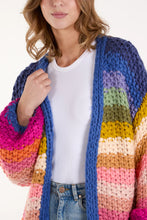 Load image into Gallery viewer, Lorna Oversized Rainbow Cardigan
