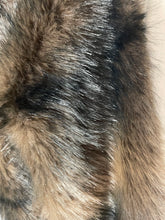 Load image into Gallery viewer, Tonie Faux Tonal Fur Jacket  Chocolate
