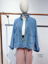 Load image into Gallery viewer, Lior Denim Frill Collar Shacket Denim
