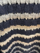 Load image into Gallery viewer, Rowan Textured Stripe Jumper Navy
