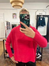 Load image into Gallery viewer, Tammy Ribbed Turtle Neck Jumper Bright Pink
