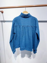 Load image into Gallery viewer, Liora Denim Frill Collar Shacket Denim
