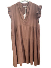 Load image into Gallery viewer, Sunny Cheesecloth Swing Dress Chocolate
