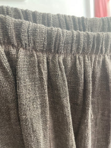 Teabag Linen Barrel Trouser Chocolate