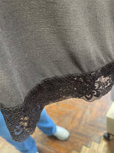 Load image into Gallery viewer, Lace Trim V Neck Modal/Cashmere Base Layer Chocolate
