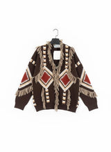 Load image into Gallery viewer, Diamond Cardigan Chocolate
