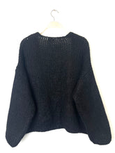 Load image into Gallery viewer, Bernadette Oversized Mohair Cardigan Black
