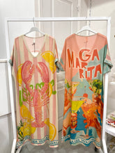 Load image into Gallery viewer, Lurex V Lobster/Magarita Printed Summer Dress
