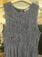 Load image into Gallery viewer, Luna Striped Shirred Dress Navy
