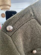 Load image into Gallery viewer, Maeve Knitted Military Jacket Khaki
