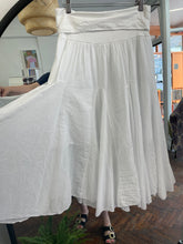 Load image into Gallery viewer, Anais Midi Skirt White
